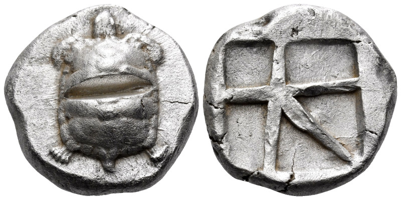 ISLANDS OFF ATTICA, Aegina. Circa 456/45-431 BC. Stater (Silver, 21 mm, 12.24 g,...