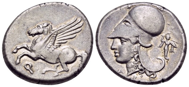 CORINTHIA. Corinth. Circa 350/45-285 BC. Stater (Silver, 22 mm, 8.59 g, 5 h). Ϙ ...