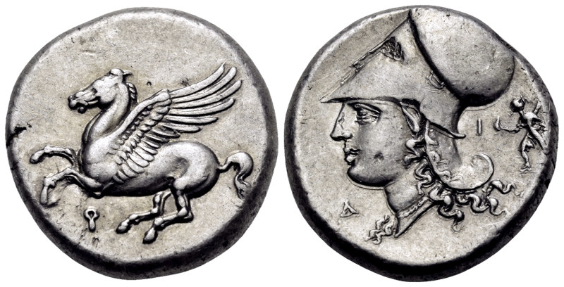 CORINTHIA. Corinth. Circa 375-300 BC. Stater (Silver, 20 mm, 8.58 g, 12 h). Ϙ Pe...