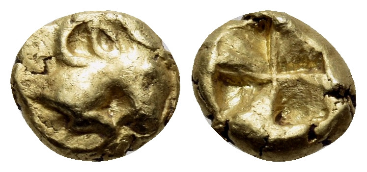 IONIA. Uncertain mint. Circa 550-500 BC. 1/24 Stater (Electrum, 6.5 mm, 0.64 g),...