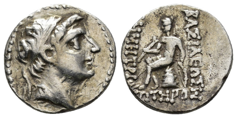 SELEUKID KINGS. Demetrios I Soter, 162-150 BC. Drachm (Silver, 17 mm, 3.96 g, 3 ...