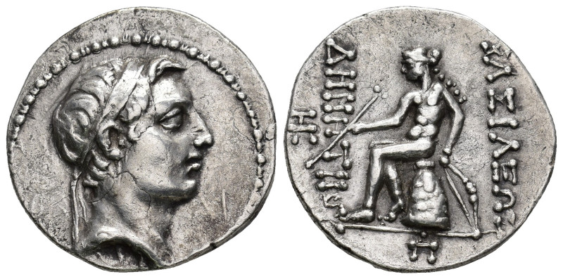 SELEUKID KINGS. Demetrios I Soter, 162-150 BC. Tetradrachm (Silver, 27.5 mm, 16....