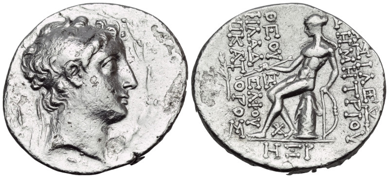 SELEUKID KINGS. Demetrios II Nikator, first reign, 146-138 BC. Tetradrachm (Silv...