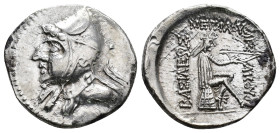 KINGS OF PARTHIA. Phriapatios to Mithradates I, circa 185-132 BC. Drachm (Silver, 20 mm, 4.21 g, 11 h), uncertain mint. Bust of king to left, wearing ...