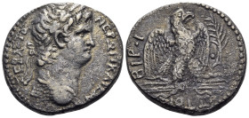 SYRIA, Seleucis and Pieria. Antioch. Nero, 54-68. Tetradrachm (Billon, 25 mm, 14.14 g, 12 h), regnal year 10 and year 112 of the Caesarean era = 64. L...