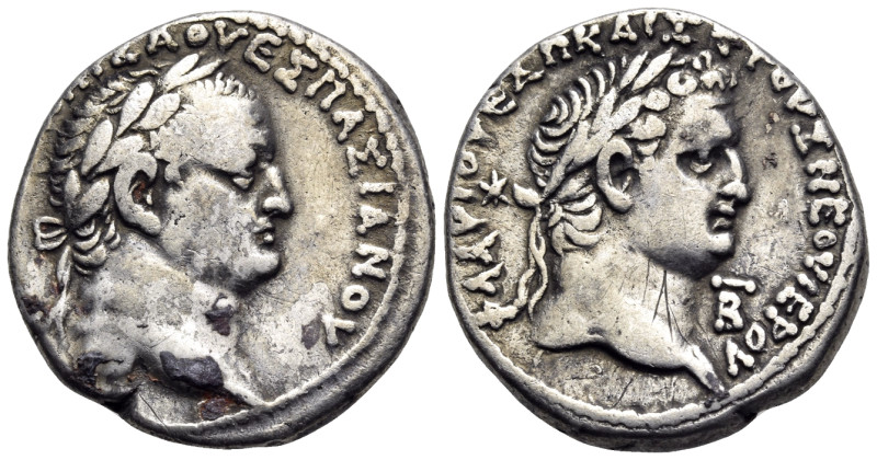 SYRIA, Seleucis and Pieria. Antioch. Vespasian, with Titus, as Caesar, 69-79. Te...