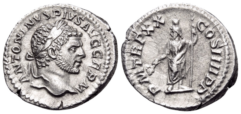 Caracalla, 198-217. Denarius (Silver, 19 mm, 3.05 g, 12 h), Rome. ANTONINVS PIVS...