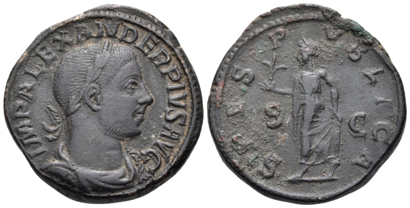 Severus Alexander, 222-235. Sestertius (Orichalcum, 30.5 mm, 21.95 g, 12 h), Rom...