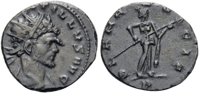 Quintillus, 270. Antoninianus (Billon, 18 mm, 3.66 g, 12 h), Mediolanum (Milan),...