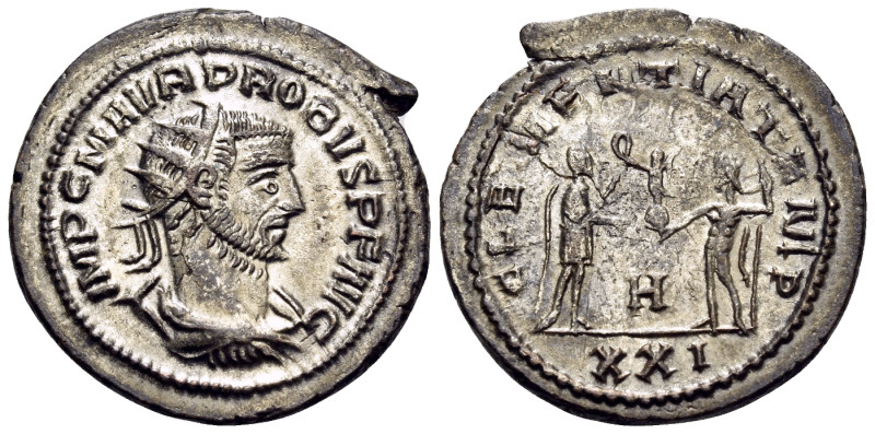 Probus, 276-282. Antoninianus (Billon, 24 mm, 4.21 g, 11 h), Antioch, 8th offici...