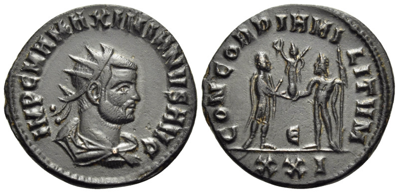 Maximianus, first reign, 286-305. Antoninianus (Bronze, 21 mm, 3.21 g, 6 h), Cyz...