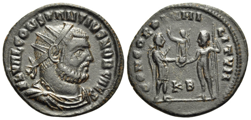 Constantius I, as Caesar, 293-305. Radiate Fraction (Bronze, 21 mm, 2.92 g, 6 h)...