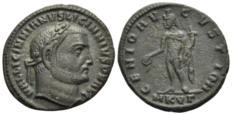 Licinius I, 308-324. Follis (Billon, 22 mm, 4.87 g, 6 h), Cyzicus, 3rd officina ...