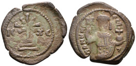 Manuel I Comnenus, 1143-1180. Tetarteron (Bronze, 21.5 mm, 3.36 g, 6 h), Thessalonica, 1167-1183(?). IC - XC Cross crosslet set on three steps. Rev. M...