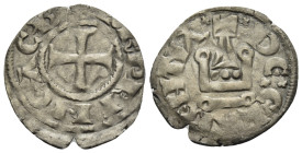 CRUSADERS. Principality of Achaea. Charles II de Anjou, 1285-1289. Denier Tournois (Billon, 19 mm, 0.76 g, 10 h), Glarentza (modern Kyllini in Elis). ...