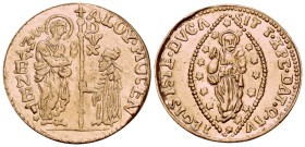 ITALY. Venice. Alvise IV Giovanni Mocenigo, 1763-1779. Zecchino (Gold, 21.5 mm, 2.87 g, 12 h), contemporary or early posthumous "indian" imitation, fo...