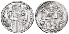 SERBIA. Stefan II Dragutin, king, 1276-1282. Gros (Silver, 20.5 mm, 2.04 g, 6 h), imitating the Venetian Grosso. STEFANVS/ REX/ S STEFANV' Stefan Drag...