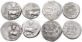 GREEK, Illyria. Circa 2nd-1st centuries BC. (Silver, 13.48 g). A lot of Four (4) silver Drachms from Dyrrhachion. Magistrates include Maxatas and Zopy...