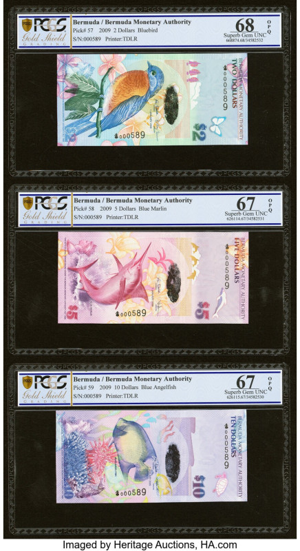 Matching Serial Numbers 000589 Bermuda Monetary Authority 2; 5; 10; 20; 50; 100 ...