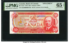 Canada Bank of Canada $50 1975 BC-51aS Specimen PMG Gem Uncirculated 65 EPQ. 

HID09801242017

© 2022 Heritage Auctions | All Rights Reserved