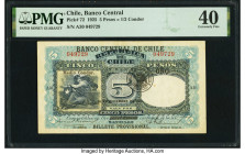 Chile Banco Central de Chile 5 Pesos = 1/2 Condor 10.12.1925 Pick 72 PMG Extremely Fine 40. 

HID09801242017

© 2022 Heritage Auctions | All Rights Re...