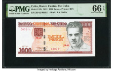 Serial Number 11 Cuba Banco Central de Cuba 1000 Pesos 2021 Pick 132b PMG Gem Uncirculated 66 EPQ. 

HID09801242017

© 2022 Heritage Auctions | All Ri...