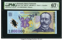 Romania Banca Nationala 1,000,000 Lei 2003-04 Pick 116a PMG Superb Gem Unc 67 EPQ. 

HID09801242017

© 2022 Heritage Auctions | All Rights Reserved