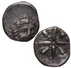 340-334 a.C. Caria. Sátrapas de Caria. Pixodaros. Trihemióbolo. (S. 4968 var) (BMC. XVIII, 15 var). Ag. 0,84 g. MBC-. Est.120.