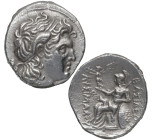 305-281 a.C. Thesalia Phalanna. Lisímaco. Calcedonia / Calchedon (Bitinia) . 1 dracma. Ag. 3,86 g. Cabeza deificada del Alejandro Magno tocada con cin...