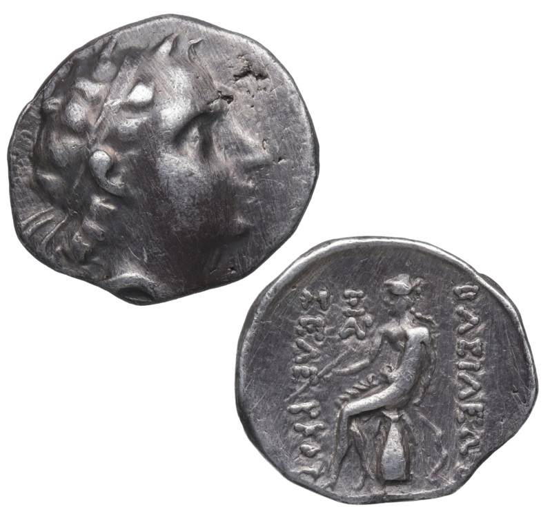 187 - 175 a. C. Imperio Seleucida. Seleuco IV, Filopator. Hircania. 1 dracma. Ag...