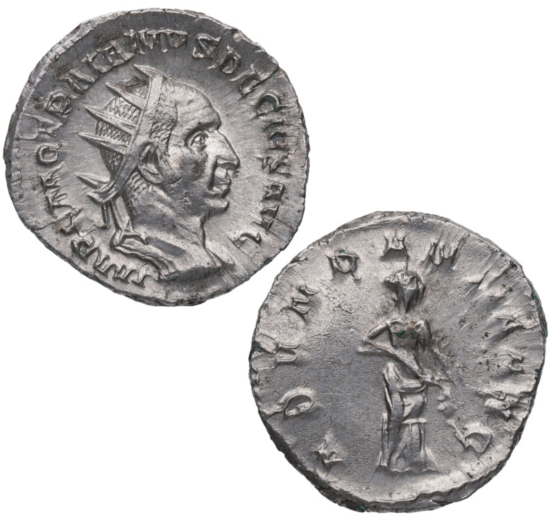 249-251 dC. Trajano Decio​. Roma. Antoniniano. Ag. 3,29 g. IMP C M Q TRAIANVS DE...