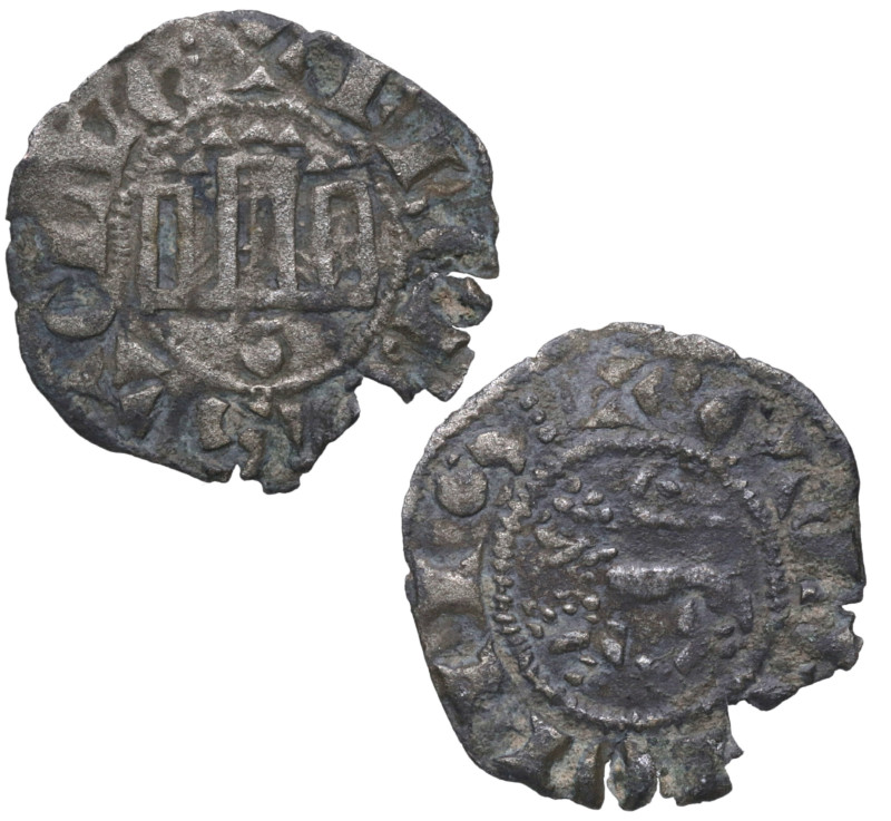 1295-1312. Fernando IV (1295-1312). Coruña. Dinero. ABM 321. Ve. 0,57 g. MBC-. E...