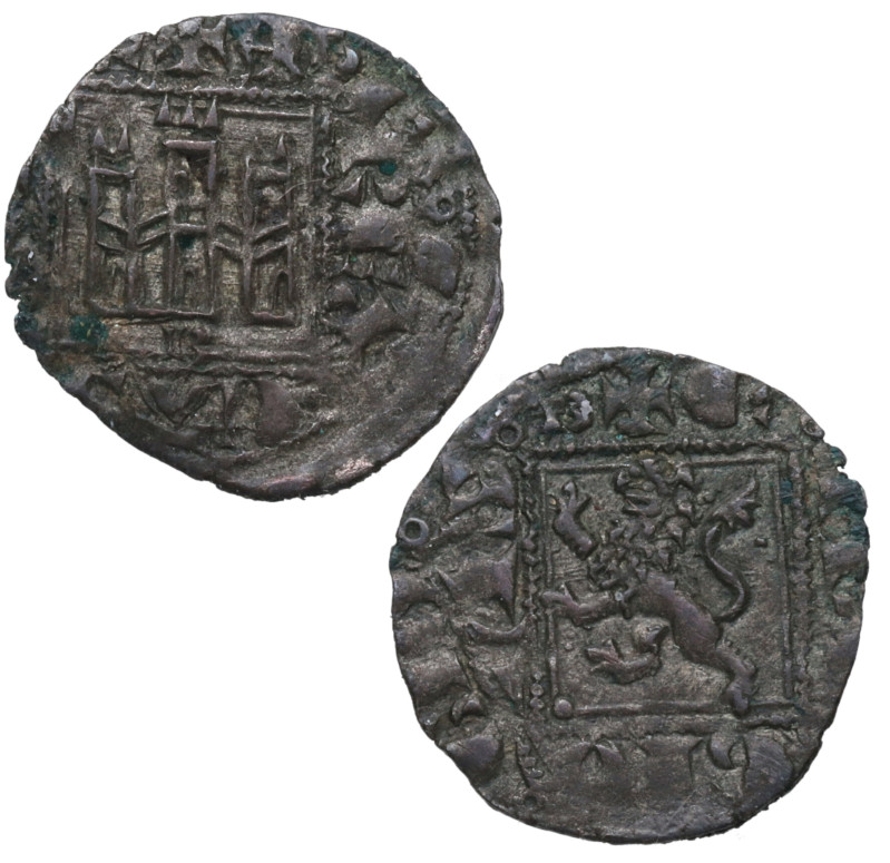 1312-1350. Alfonso XI (1312-1350). Burgos. Dinero. ABM 355.1. Ve. 0,83 g. MBC+. ...