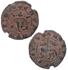 1379-1390. Juan I (1379-1390). Burgos. 1 blanco del Agnus Dei. Ve. 2,00 g. MBC+. Est.40.