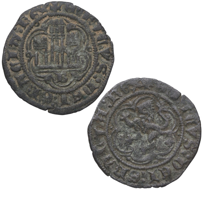 1390-1406). Enrique III (1390-1406). Burgos. 1 blanca. Ve. 1,88 g. MBC+. Est.50.
