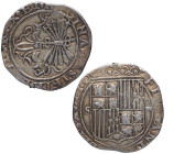 1504 en adelante (póstumo). Reyes Católicos (1469-1504). Sevilla. 4 reales. Ag. 13,58 g. Atractiva. MBC+. Est.350.