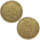 1758. Fernando VI (1746-1759). Lima. 8 escudos. JM. A&C 774. Au. 26,92 g. Atractiva. Ligeras marquitas. Restos de brillo original. Invisible hojita en...