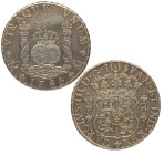 1765. Carlos III (1759-1788). México. 8 reales columnario. MF. A&C 1088. Ag. 27,13 g. Atractiva. Ligeramente sobredorada. (MBC+). Est.340.