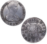 1809. Fernando VII (1808-1833). Sevilla. 8 Reales. CN. A&C 1412. Ag. 26,92 g. Reverso flojo habitual. EBC- / MBC. Est.300.