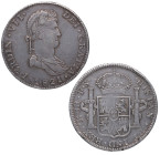 1821. Fernando VII (1808-1833). Guadalajara. 8 reales. FS. A&C 1210. Ag. 26,88 g. Escasa. Atractiva. MBC+ / MBC. Est.200.