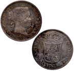 1866. Isabel II (1833-1868). Madrid. 40 Céntimos de Escudo. A&C 501. Ag. 5,23 g. EBC+. Est.140.