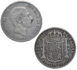 1881. Alfonso XII (1874-1885). Manila. 50 Centavos de peso. A&C 114. Ag. 12,65 g. EBC. Est.200.