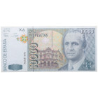 1992. Juan Carlos I (1975-2014). FNMT. 10.000 pesetas. Atractivo. Doblez central. Picos ligeramente romos. EBC. Est.60.
