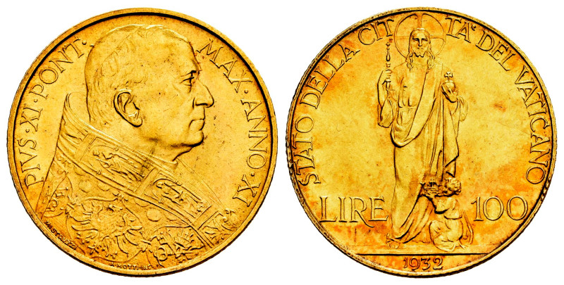 Vatican. Pius XI. 100 lire. 1932 (Anno XI). Rome. (Km-9). (Fried-283). (Pagani-6...