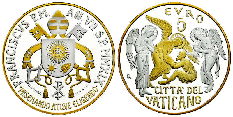 Vatican. Franciscus. 5 euros. 2019. R. Ag. 18,00 g. 150th Anniversary of the Cir...