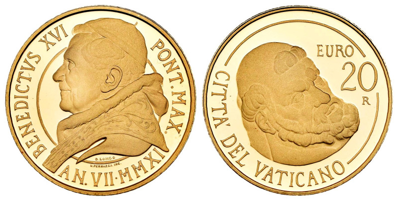 Vatican. Benedictus XVI. 20 euros. 2011. R. (Km-431). (Fried-462). Au. 6,00 g. I...