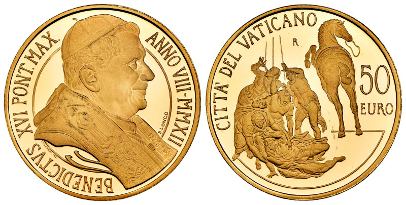 Vatican. Benedictus XVI. 50 euro. 2012. R. (Km-439). (Fried-465). Au. 15,00 g. I...