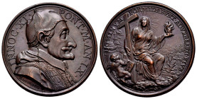 Vatican. Innocencius XI. Medal. (1676-1689) Anno IX. Ae. 18,86 g. Posthumous coinage by Hamerani. XF. Est...50,00. 

Spanish Description: Vaticano. ...