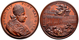 Vatican. Benedictus XIV. Medal. 1740-1758. Rome. (Spink-1840). Rev.: St. Peter's Basilica. Ae. 27,52 g. Medal 'Holy Year 1750' by O. Hamerani. It reta...