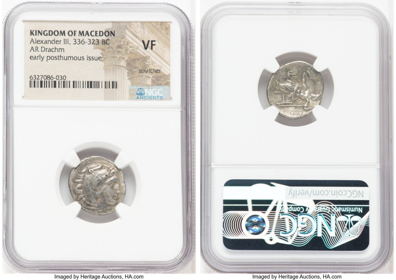 MACEDONIAN KINGDOM. Alexander III the Great (336-323 BC). AR drachm (19mm, 9h). ...